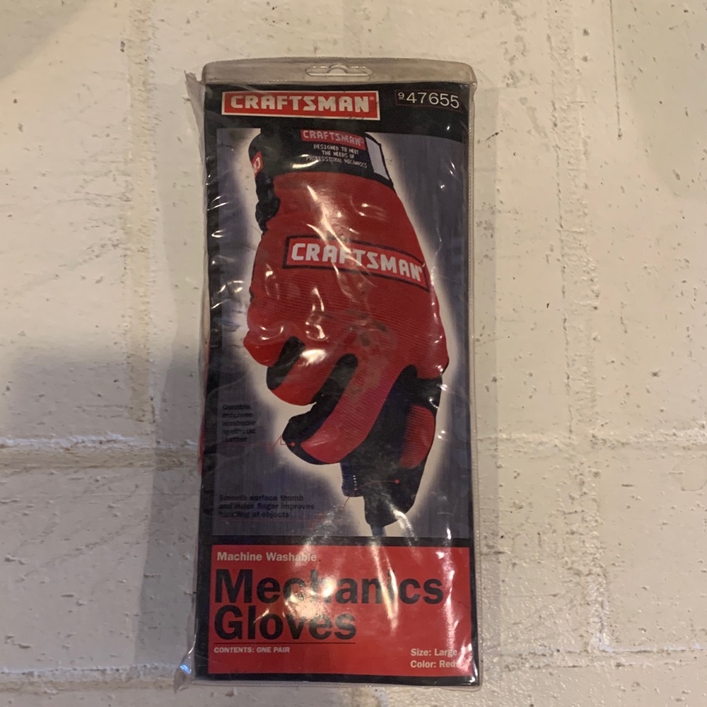 Craftsman Red Work Gloves vintage